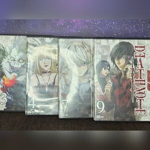 Death Note Anime DVD Set Vol. 3,4,7, And 9